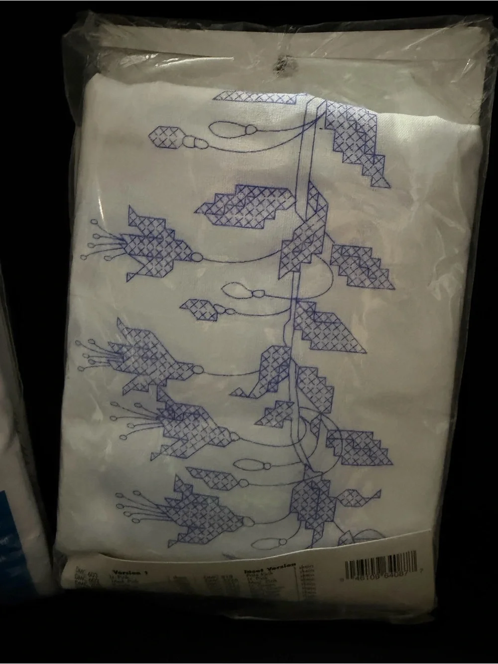 Floral Printed needle craft Pillowcases 2 sets